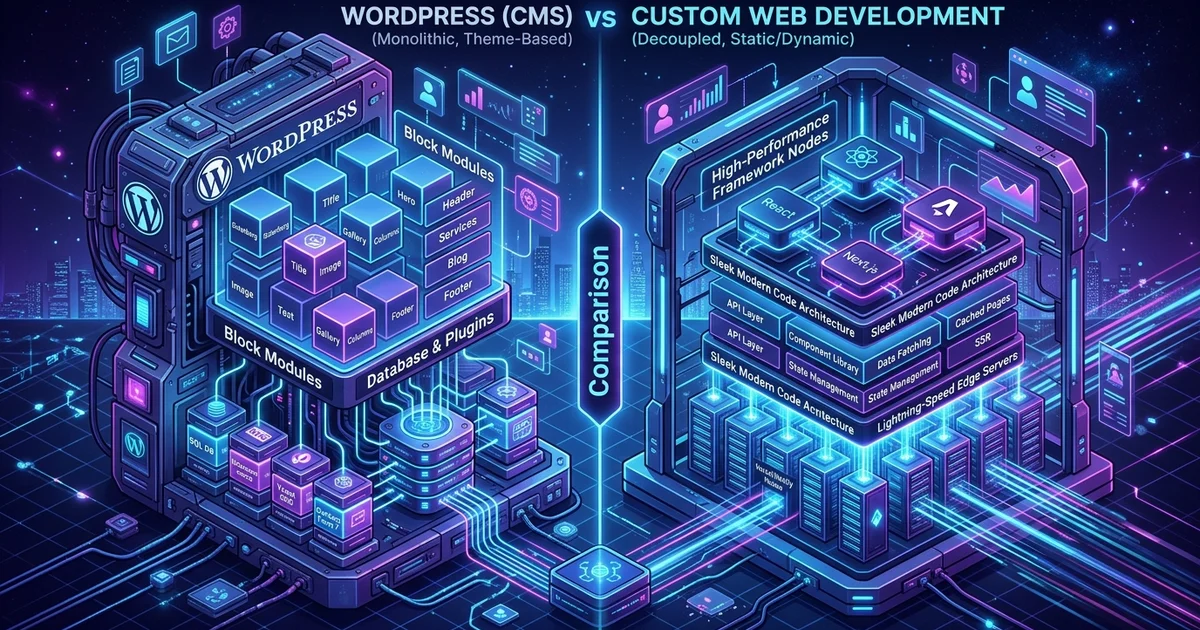 WordPress vs. Custom Web Development in 2026: An